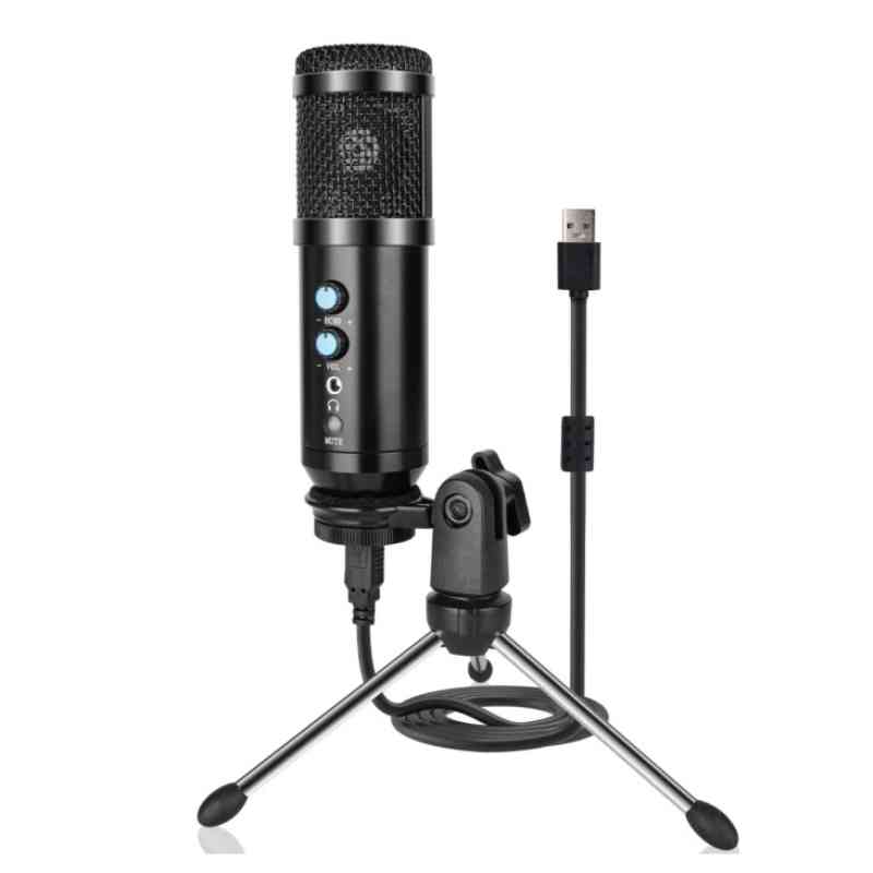 Usb Microphone Cod Micrófono USB con Stand Modelo: USB-MIC cod.120118 - Mundo Musical
